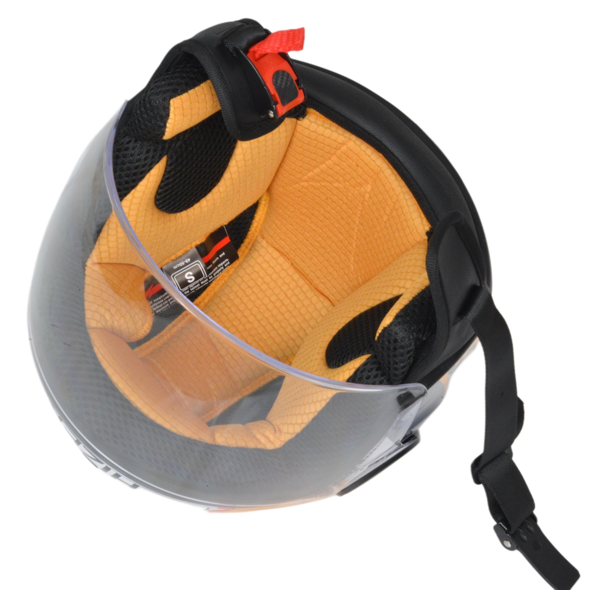 Шлем мото открытый HIZER J511 №1 yellow/black (M) детский