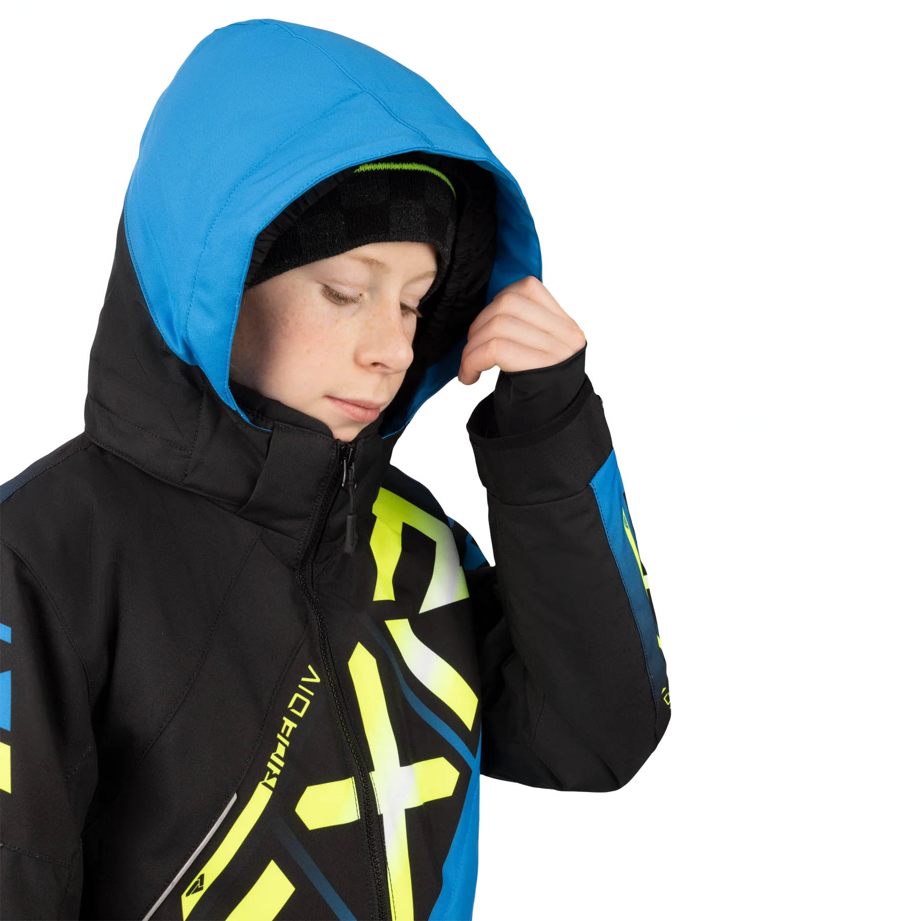 Комбинезон для снегохода (детский) FXR CX №6 blue-black (текстиль) (10Y) Комбинезон для снегохода (детский) FXR CX №6 blue-black (текстиль) (10Y)