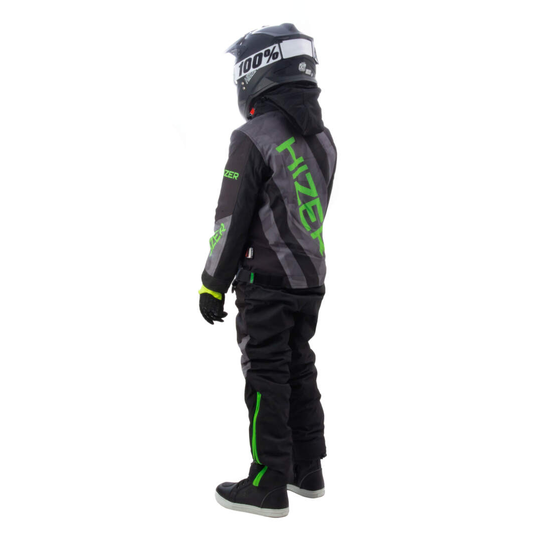 Комбинезон для снегохода (детский) HIZER №5 black-green (текстиль) (16Y) Комбинезон для снегохода (детский) HIZER №5 black-green (текстиль) (16Y)