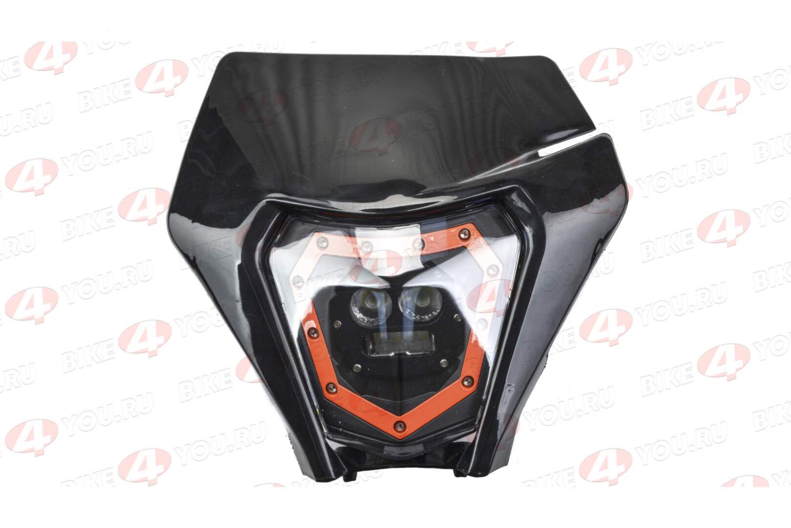 Фара в сборе №1 (KTM) черная 